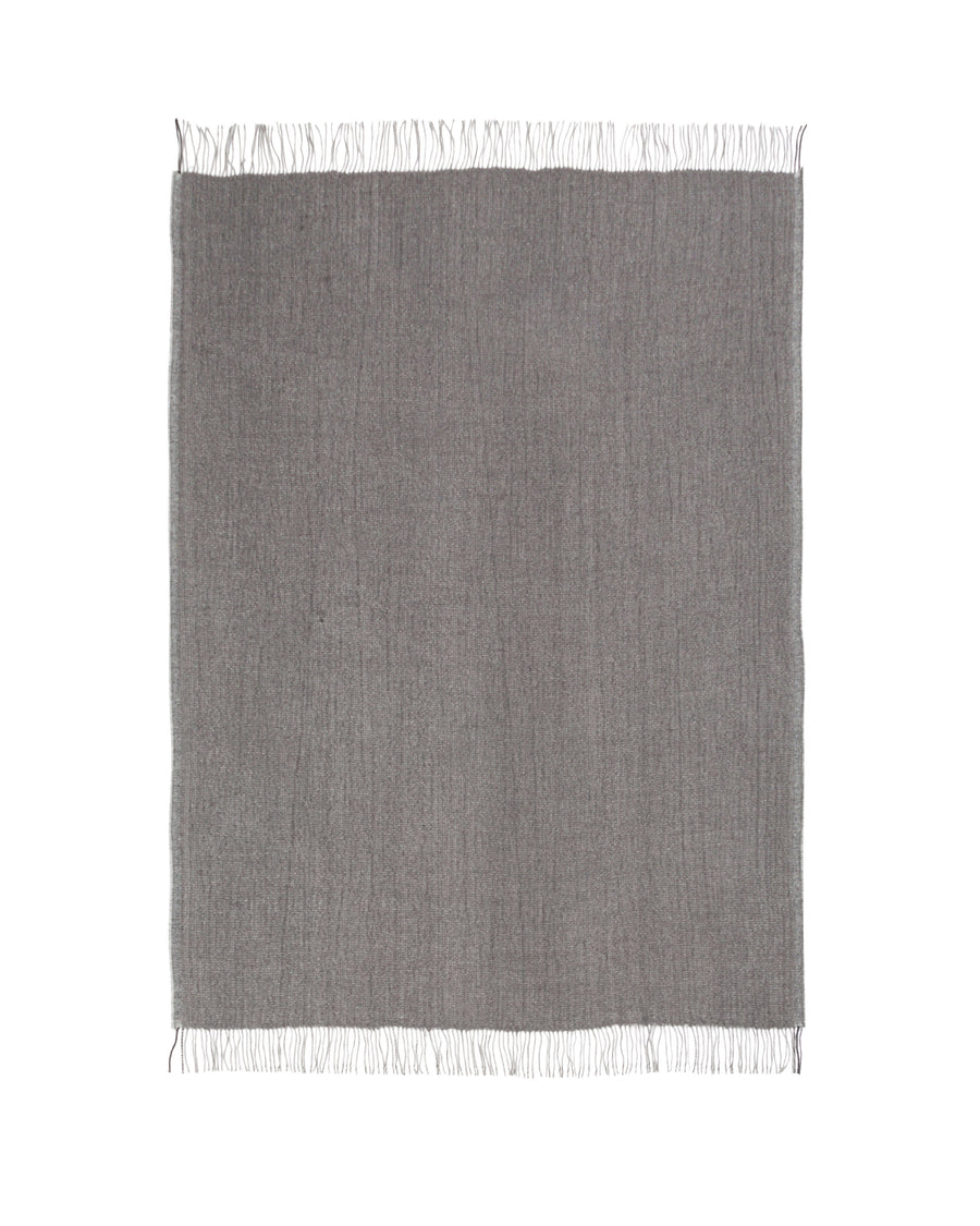 Dorsetto plaid in lino e lana merinos - 130x180 cm - 51"x70" in / Grigio (4772024018090)