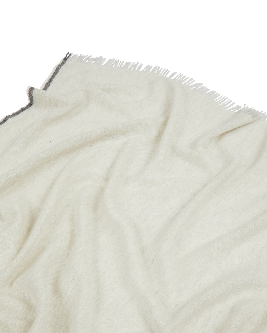 Elemento plaid cashmere e lana merinos extrafine - 130x180 cm - 51"x70" in / Bianco (4772024023391)