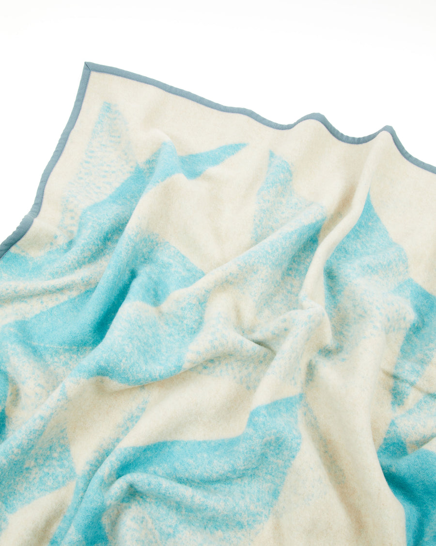 Antelao coperta in pura lana vergine - Singola 210x160 cm - Single 63"x82" in / Azzurro (770246-002-0099)