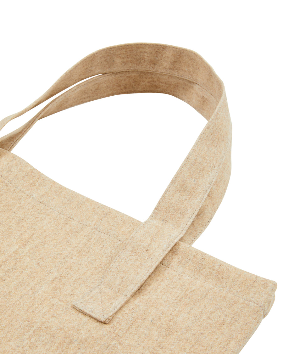 Rotz tote bag in misto lana - 43x47cm - 17"x18.5" in / Cammello (8052675920451)