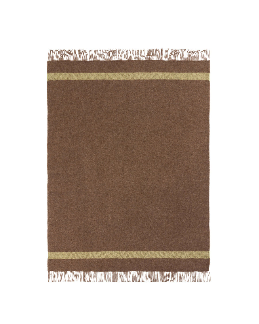 PL Brown plaid in pura lana