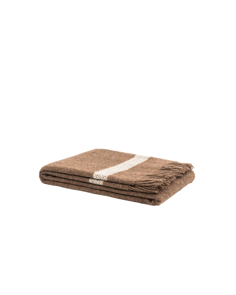 PL Brown plaid in pura lana