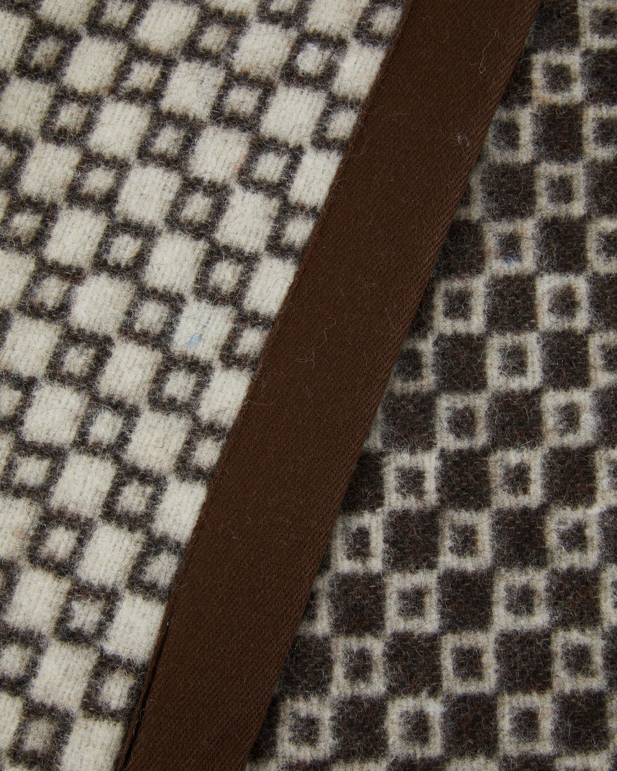 Bruna coperta misto lana