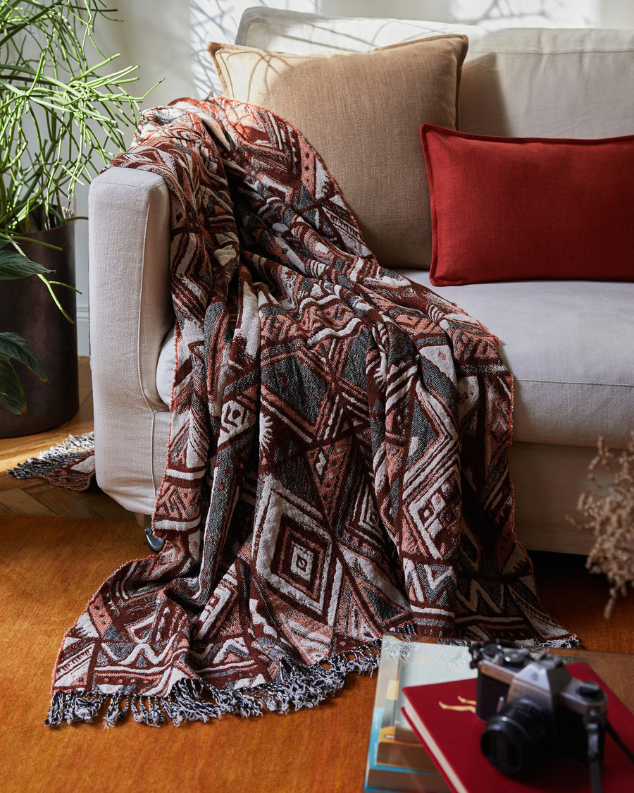 Naty — Plaid aus Baumwolle und Schurwolle
