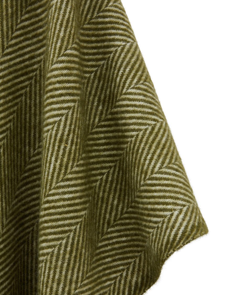 Iseo Spina poncho in pura lana