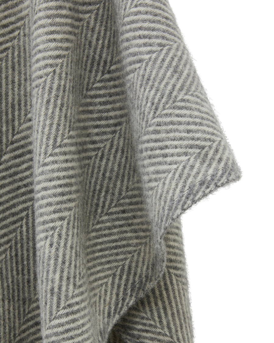 Iseo Spina poncho in pura lana