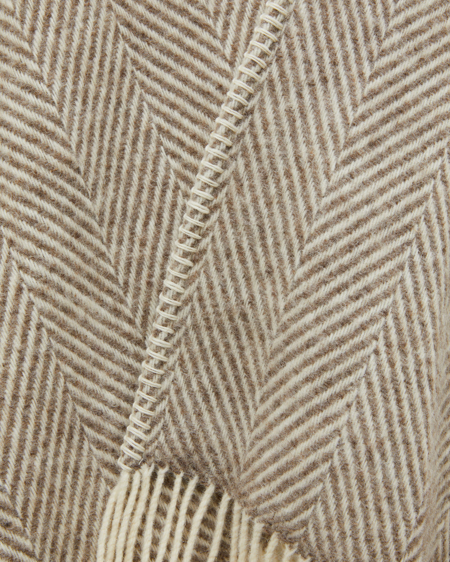 Iseo Spina poncho in pura lana