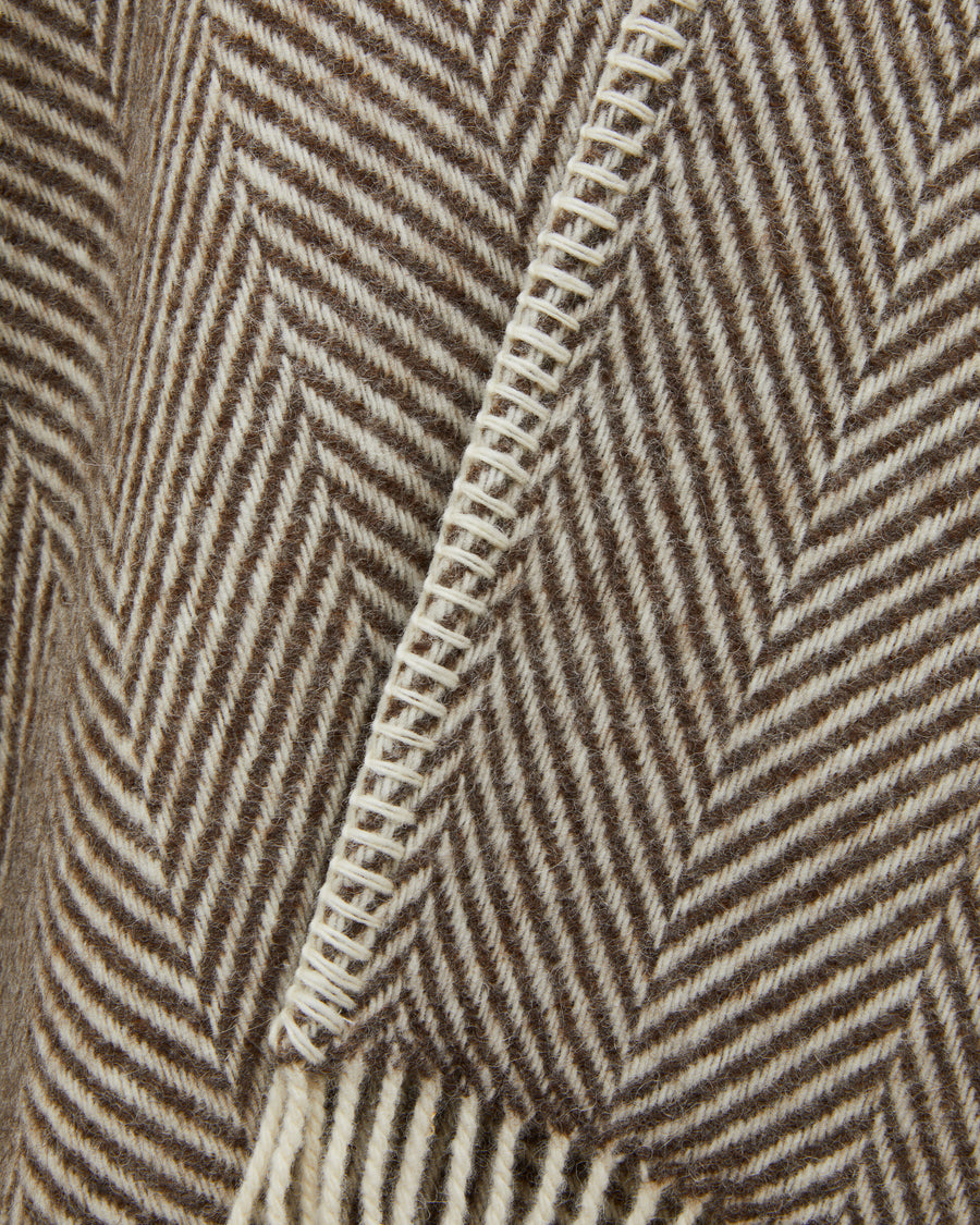 Iseo Spina poncho in pura lana