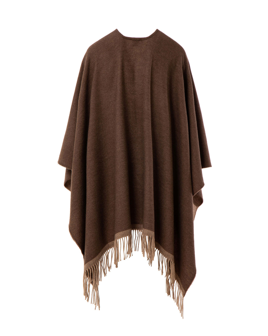 Morfeo Poncho aus Reiner Superfeiner Merinowolle