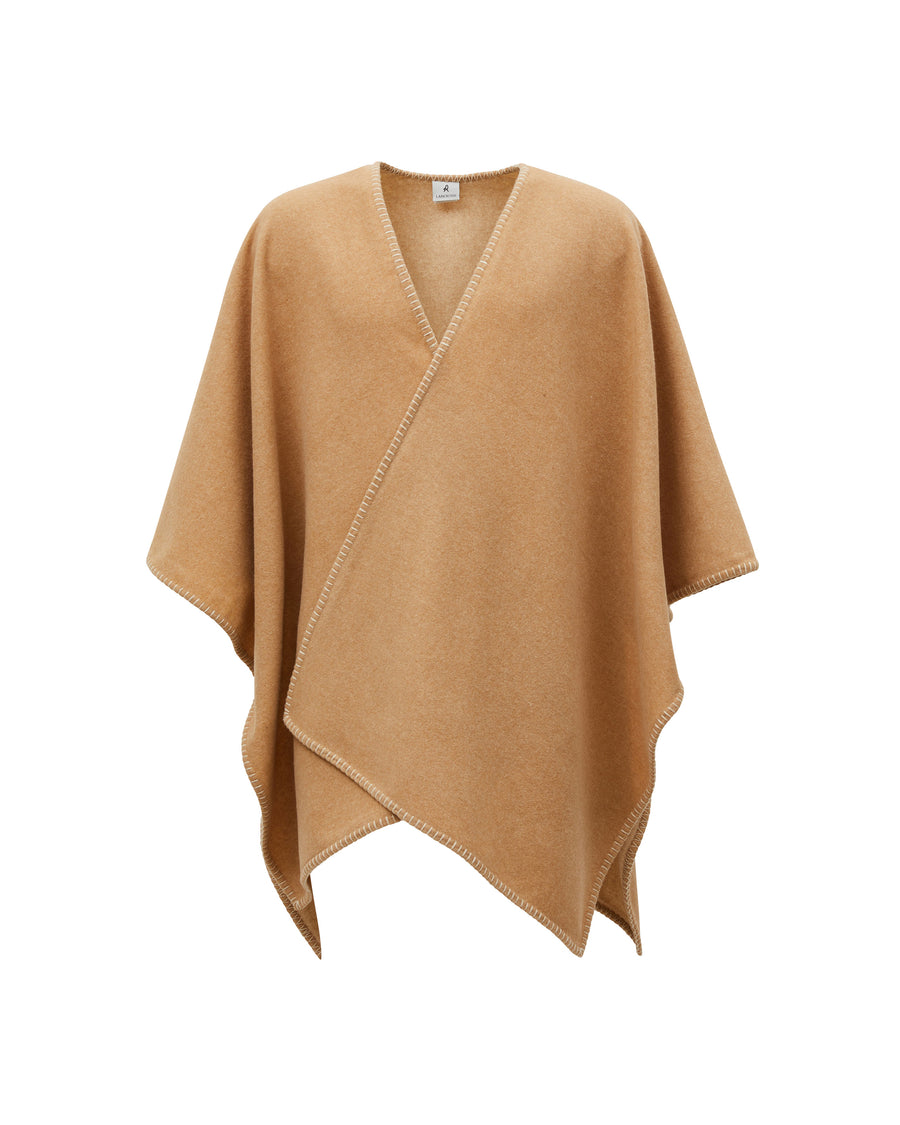 Margot poncho in misto lana