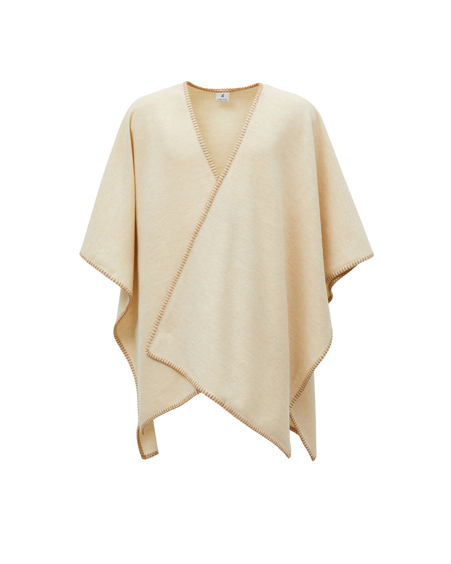 Margot poncho in misto lana