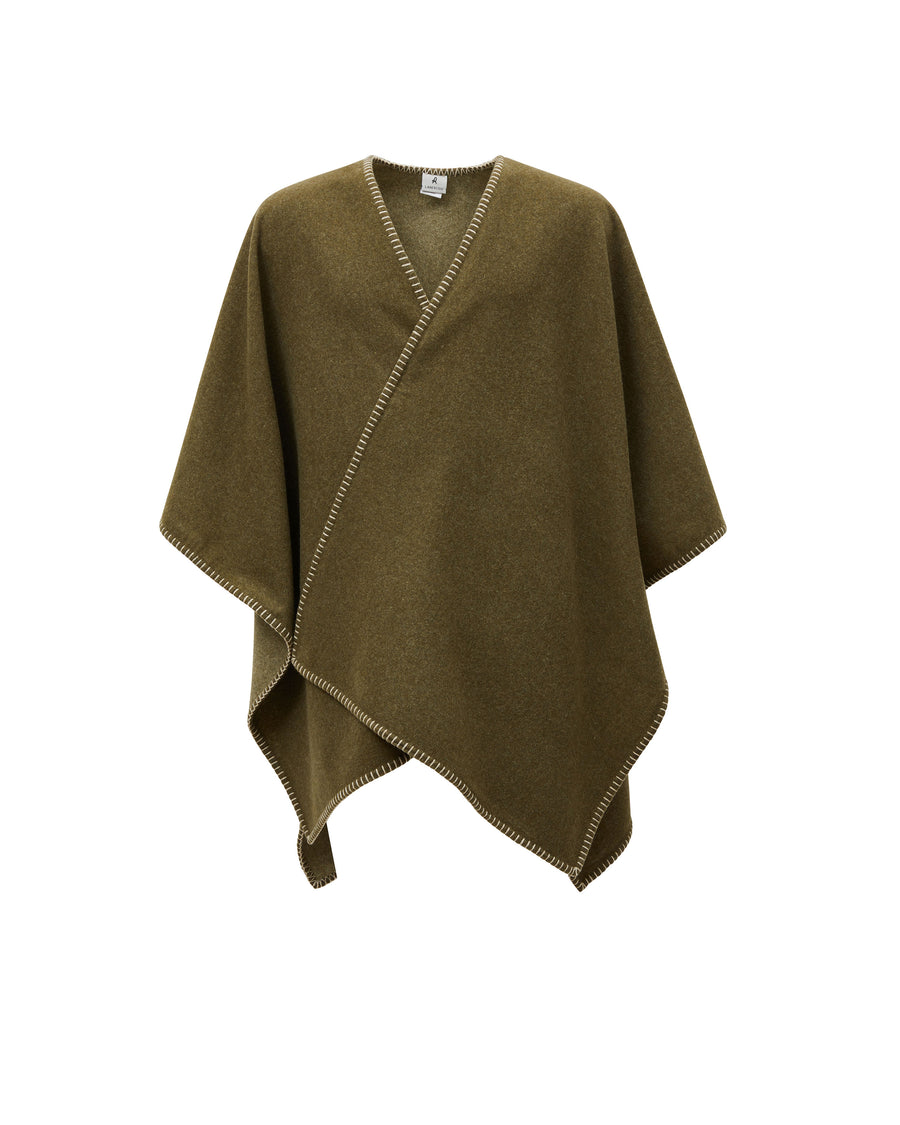 Margot poncho in misto lana