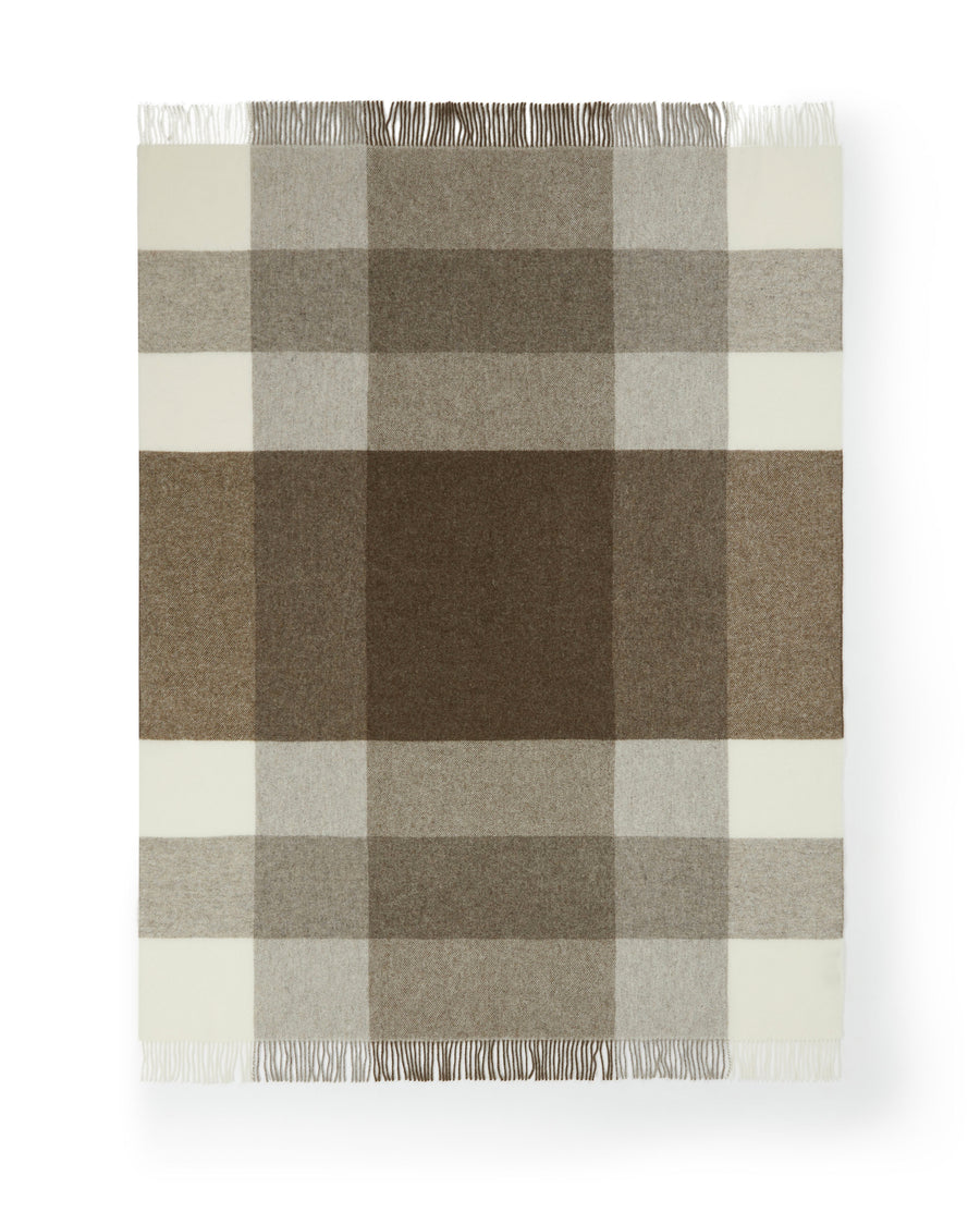 Uruguay Check plaid in puro Lambswool Merino GOTS