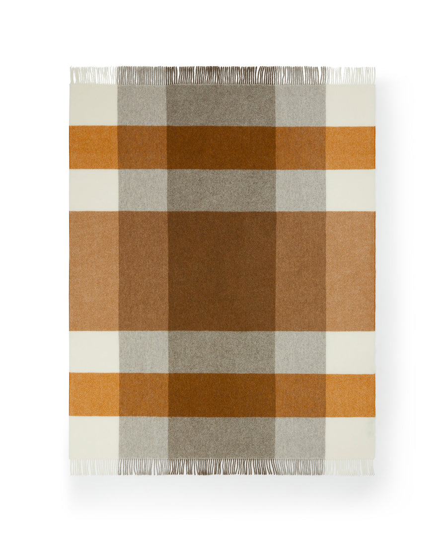 Uruguay Check plaid in puro Lambswool Merino GOTS