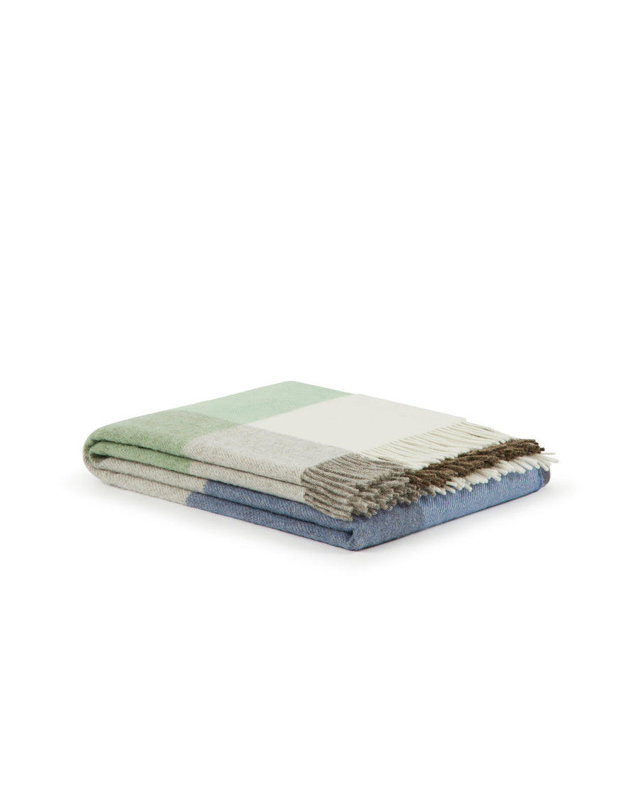 Uruguay Check plaid in puro Lambswool Merino GOTS