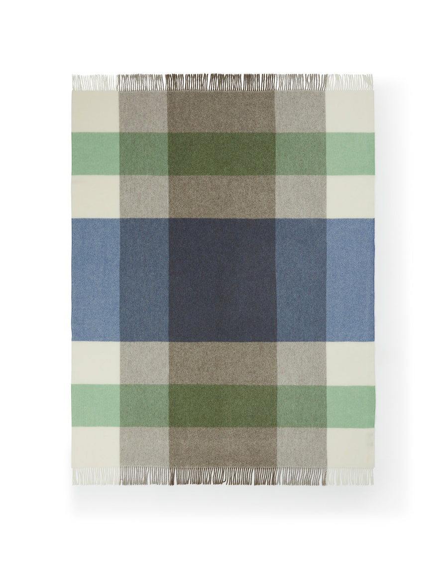Uruguay Check plaid in puro Lambswool Merino GOTS