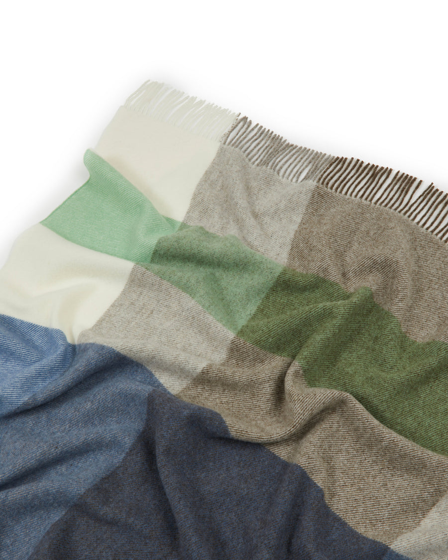 Uruguay Check plaid in puro Lambswool Merino GOTS