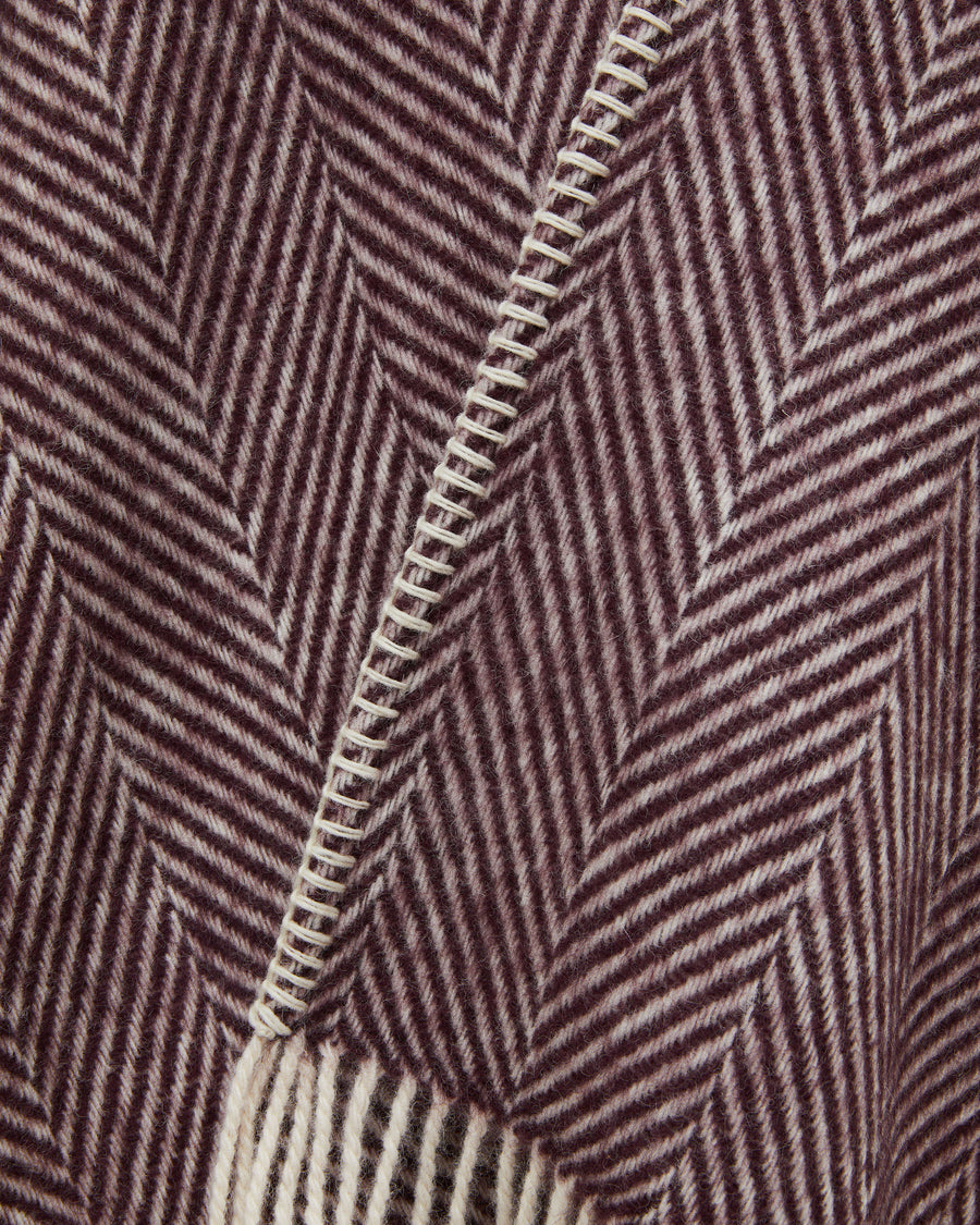 Iseo Spina poncho in pura lana