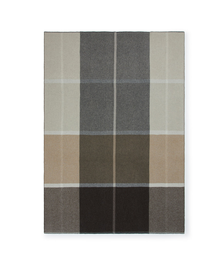 Ascot plaid in lana e cashmere