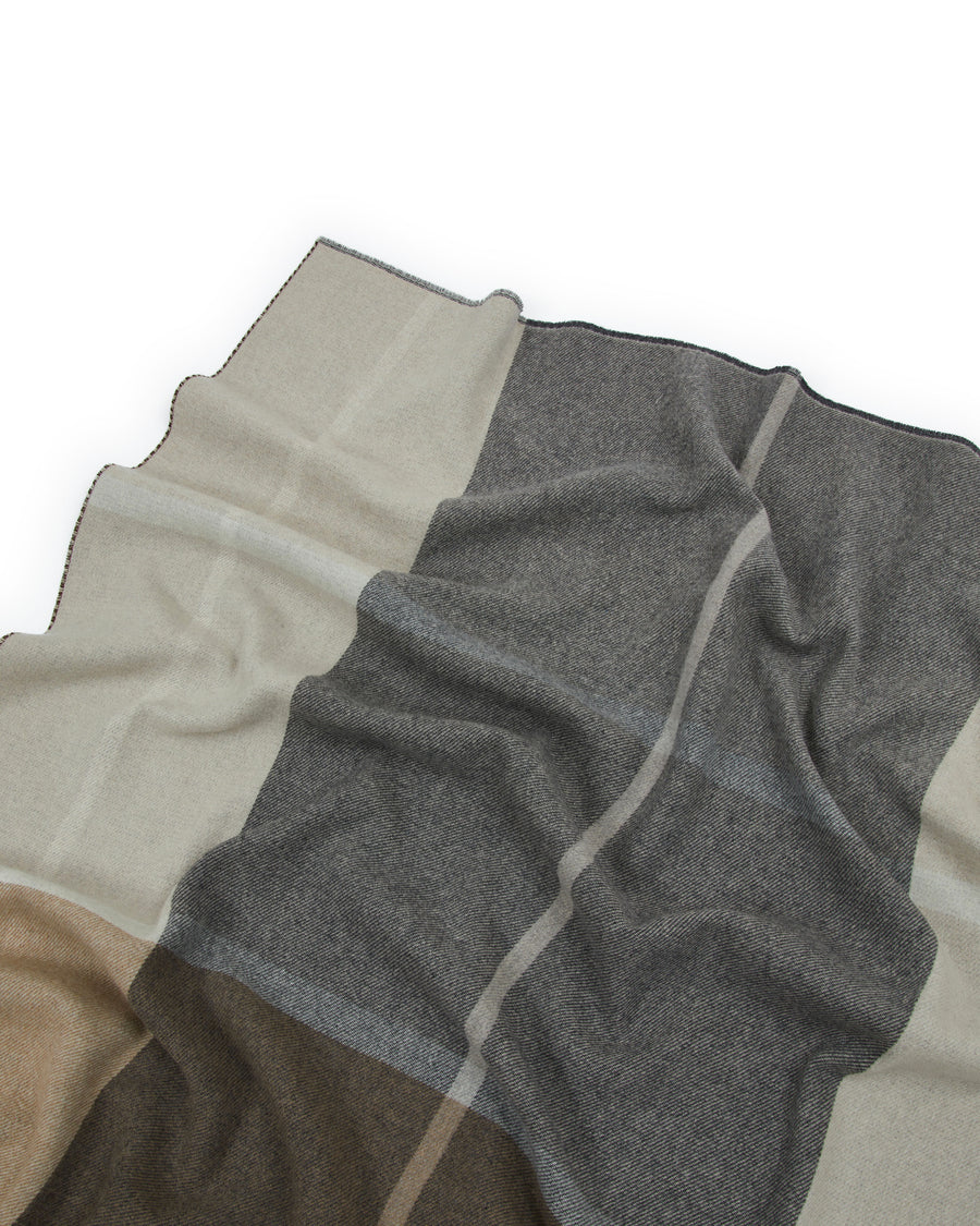 Ascot plaid in lana e cashmere