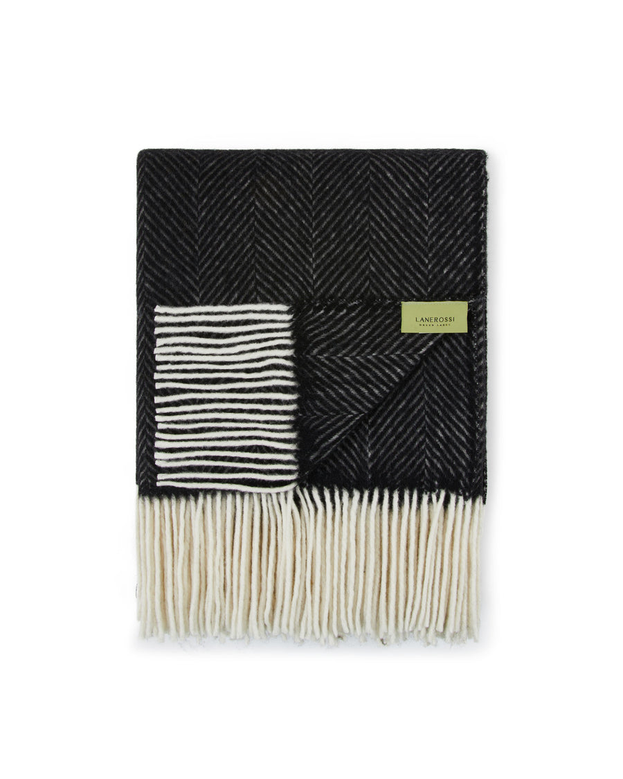 Uruguay Maxi plaid in puro Lambswool Merino GOTS