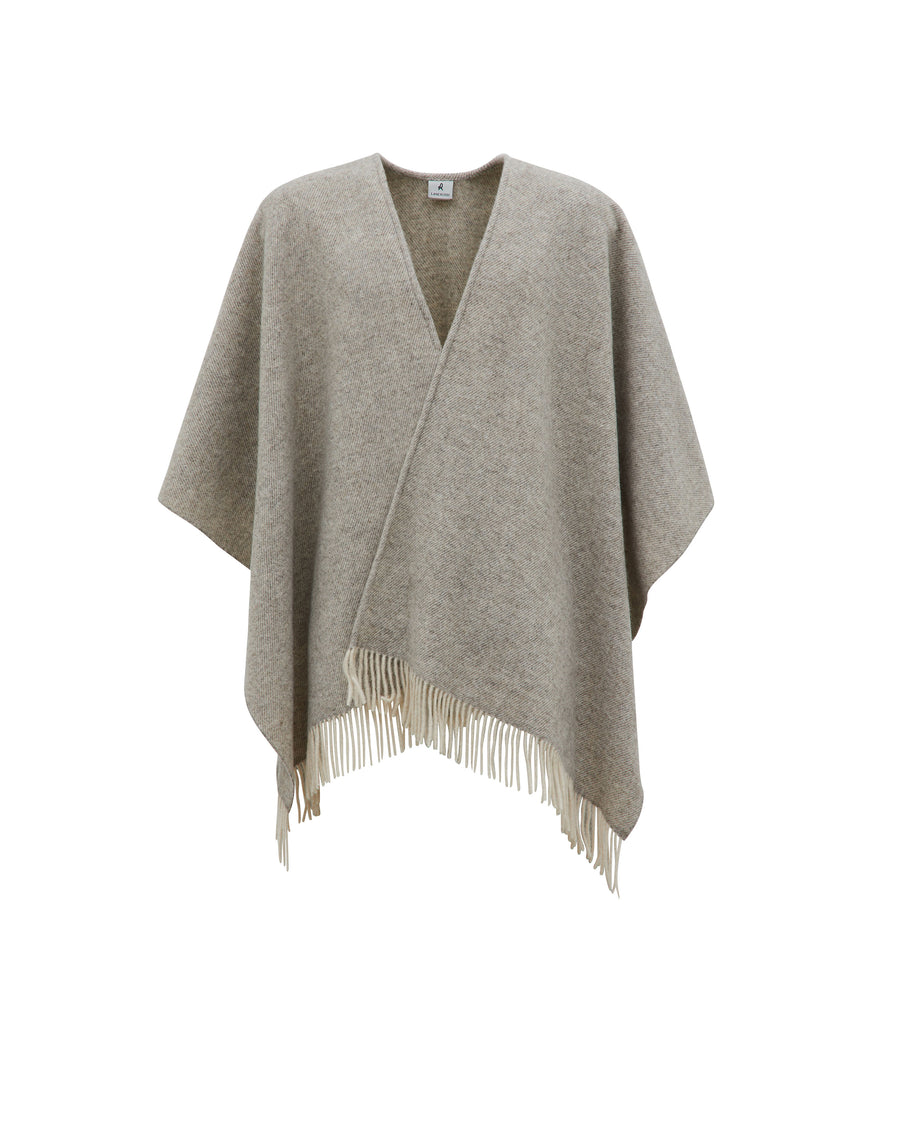 Kim poncho in misto lana cashmere