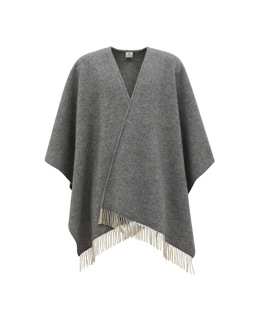 Kim poncho in misto lana cashmere