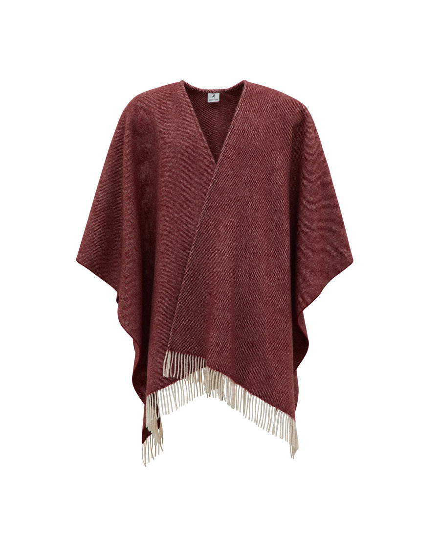 Kim poncho in misto lana cashmere