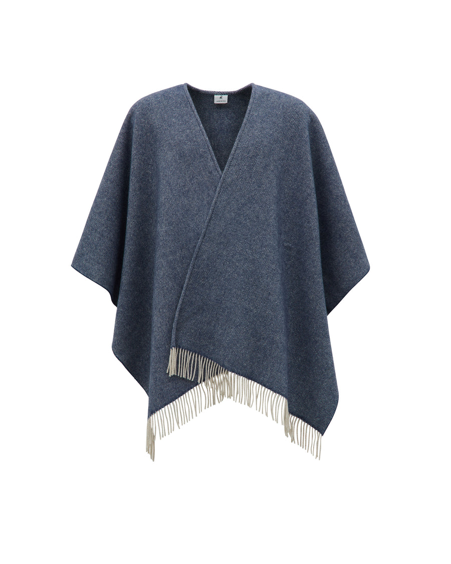 Kim poncho in misto lana cashmere