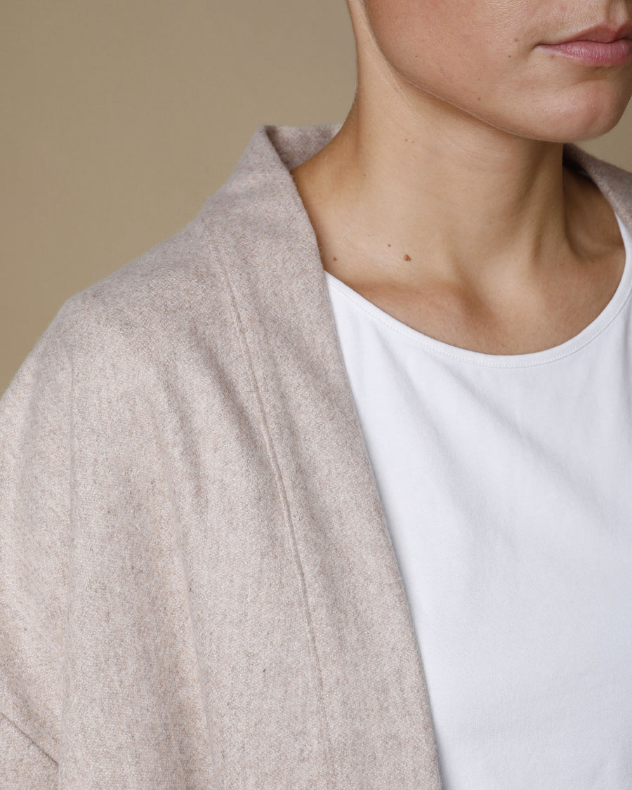 Giacca kimono in pura lana