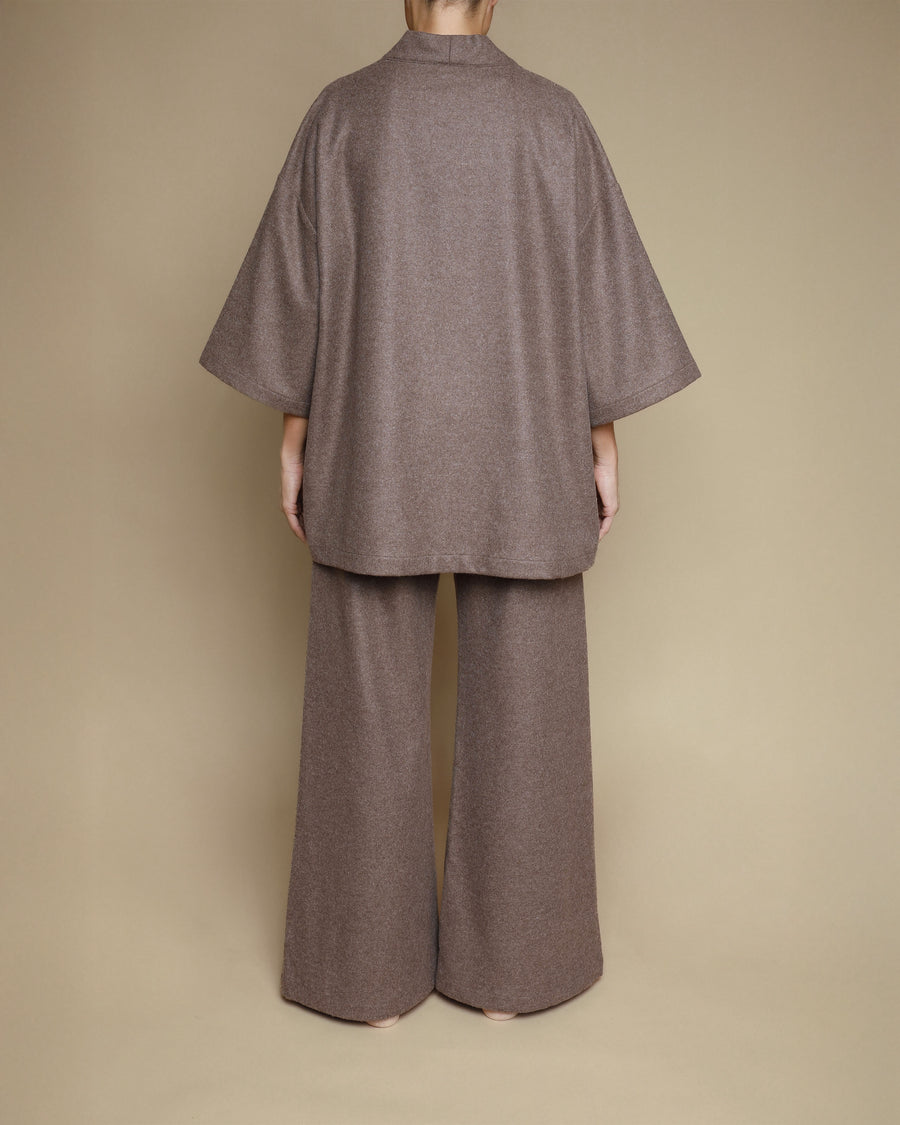 Giacca kimono in pura lana