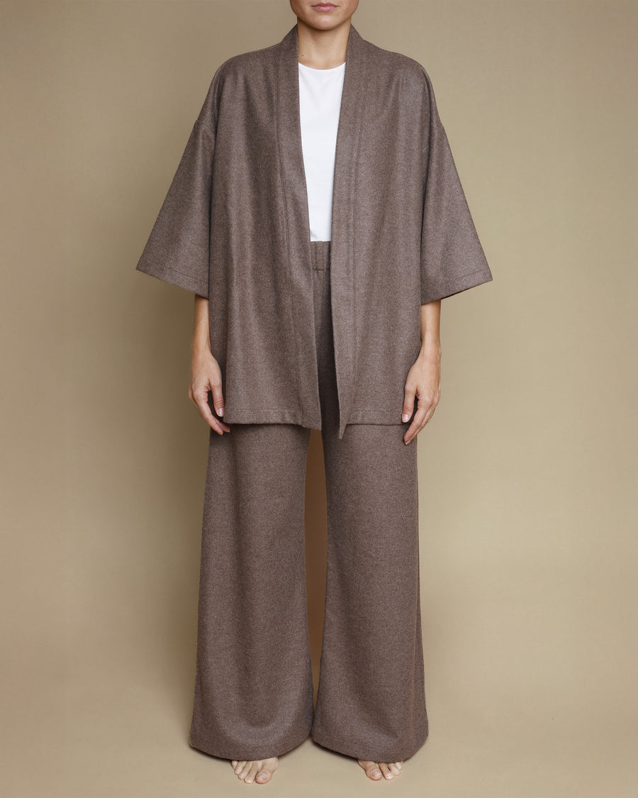 Giacca kimono in pura lana