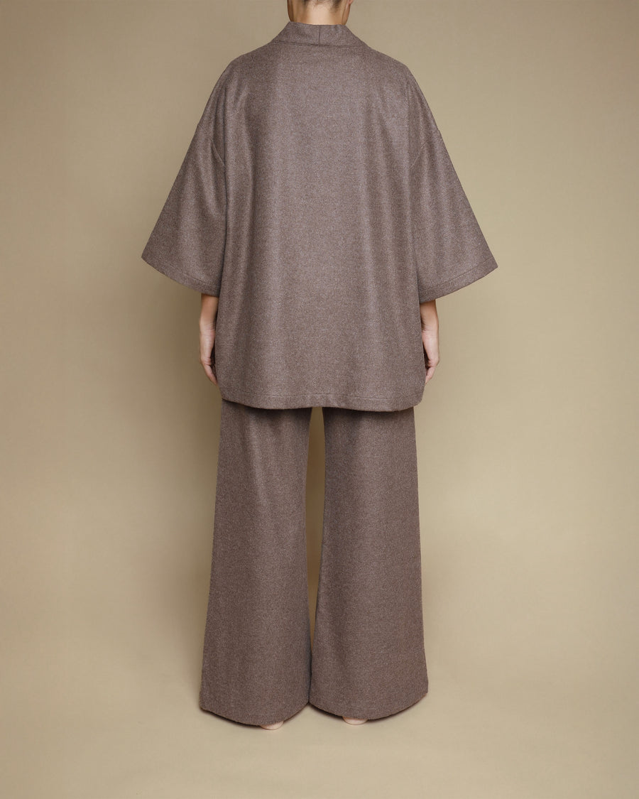 Giacca kimono in pura lana