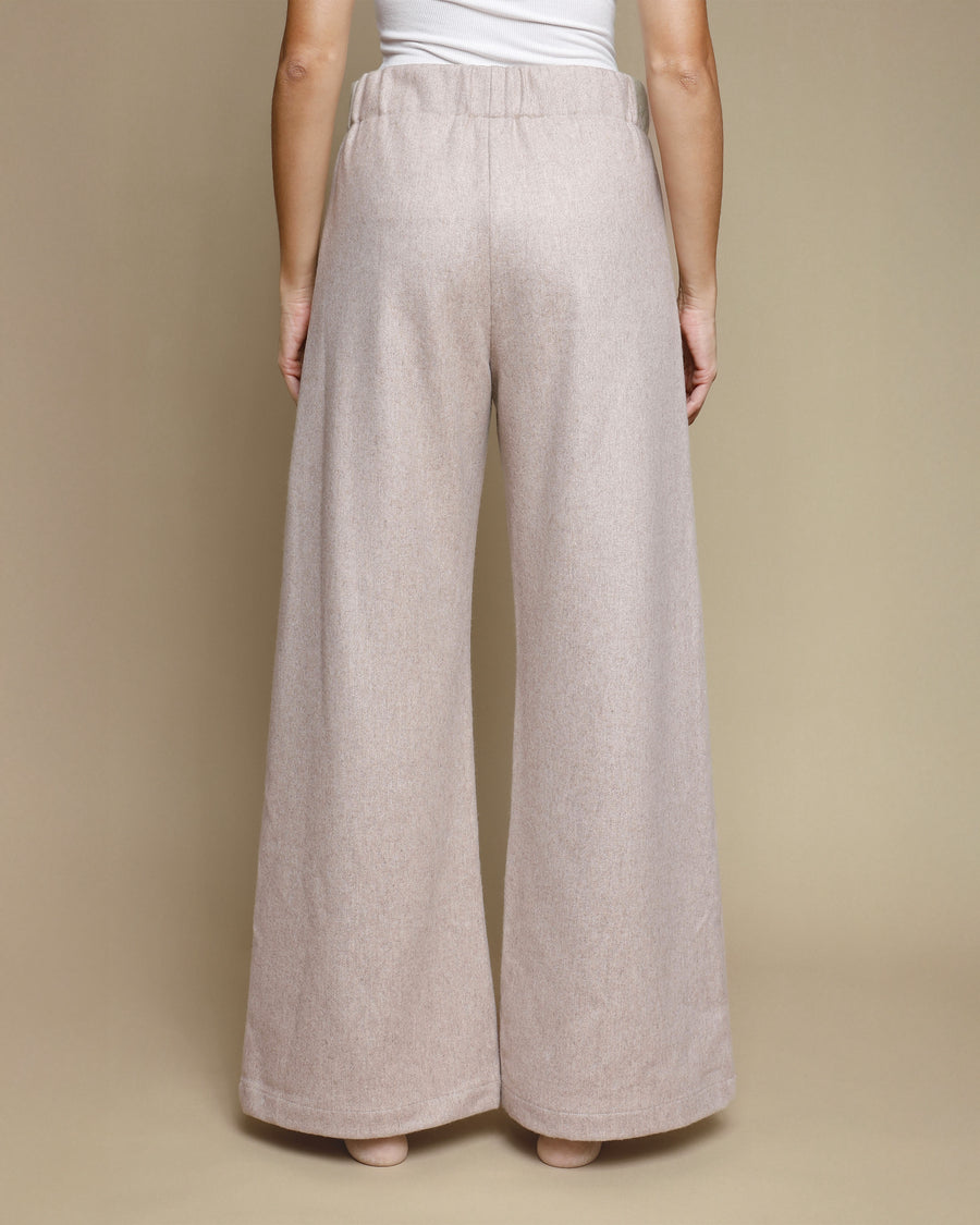 Pantaloni palazzo in pura lana