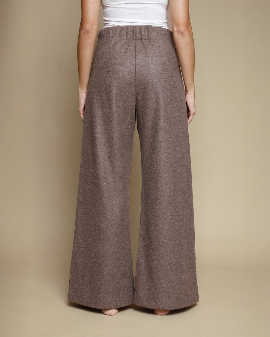 Pantaloni palazzo in pura lana