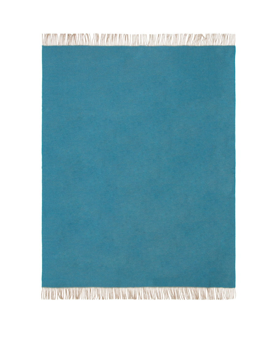Torcello plaid in misto cashmere - 130x180 cm - 51"x70" in / Avio (4772024003720)