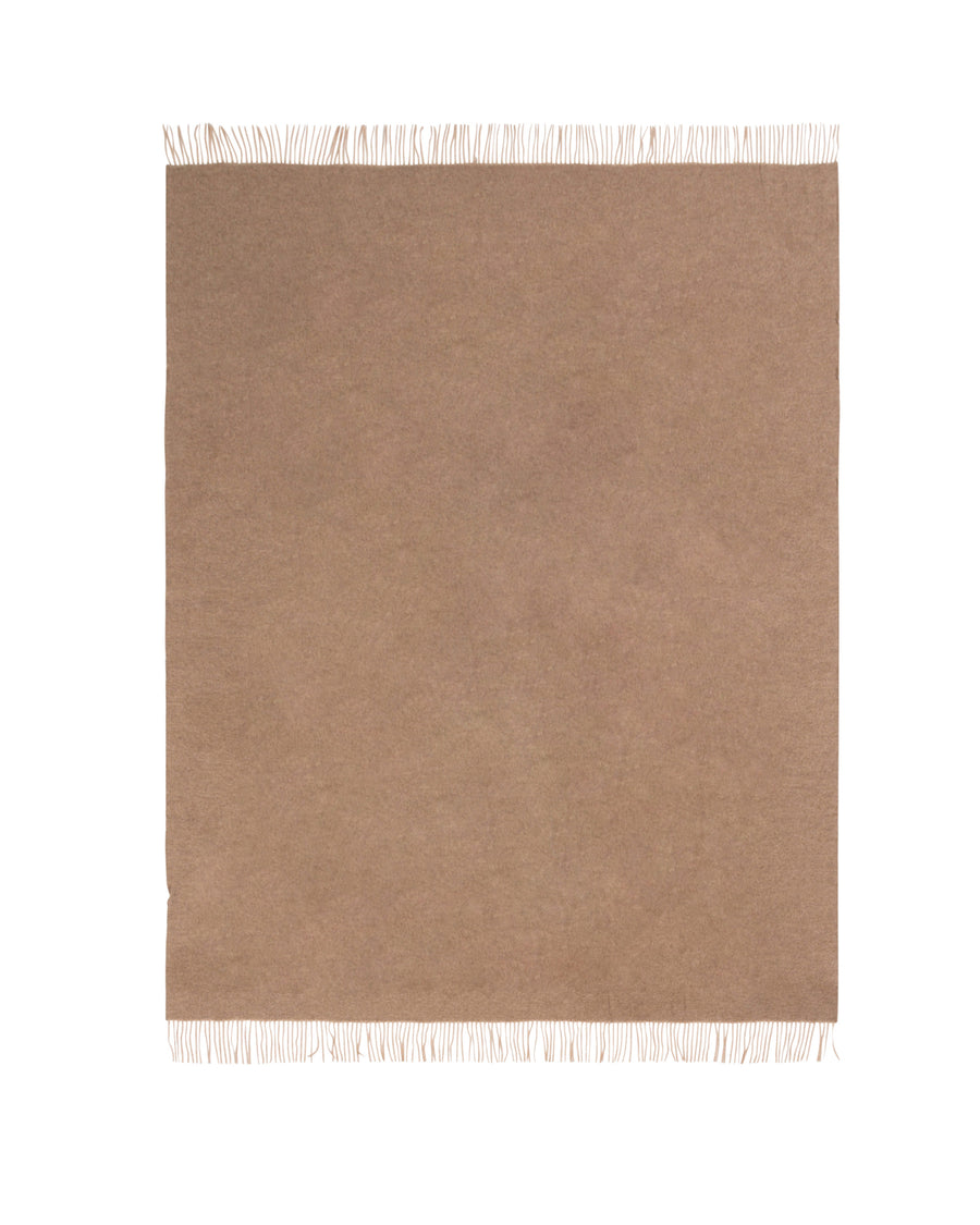 Ulisse plaid in pura lana - 130x180 cm - 51"x70" in / Brown (4772024007438)