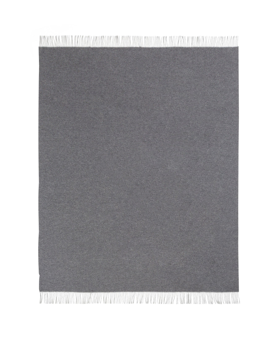 Ulisse plaid in pura lana - 130x180 cm - 51"x70" in / Antracite (4772024007513)