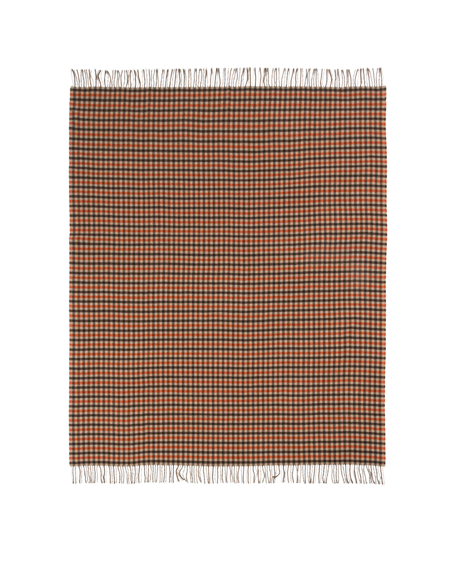 Acero plaid in lana riciclata - 130x180 cm - 51"x70" in / Arancio (4772024009678)