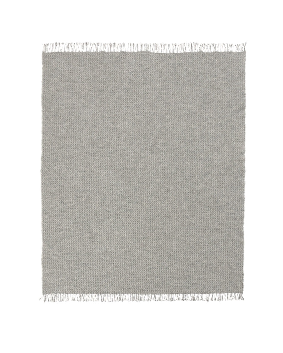 Moda plaid in misto alpaca - 130x180 cm - 51"x70" in / Grigio (4772024017208)