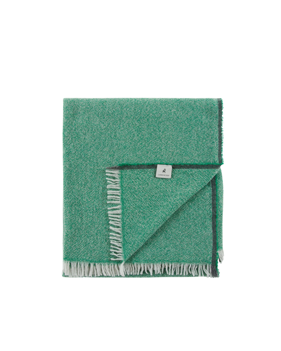 Elemento plaid cashmere e lana merinos extrafine - 130x180 cm - 51"x70" in / Verde (4772024023360)