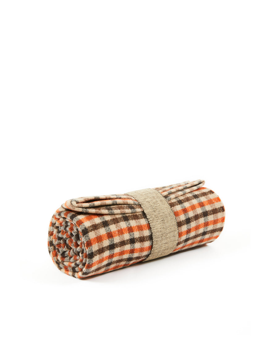 Stelvio plaid in misto lana - 130x160 cm - 51"x63" in / Arancio (4772024027450)