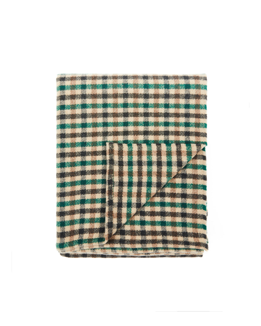 Stelvio plaid in misto lana - 130x160 cm - 51"x63" in / Verde (4772024027467)