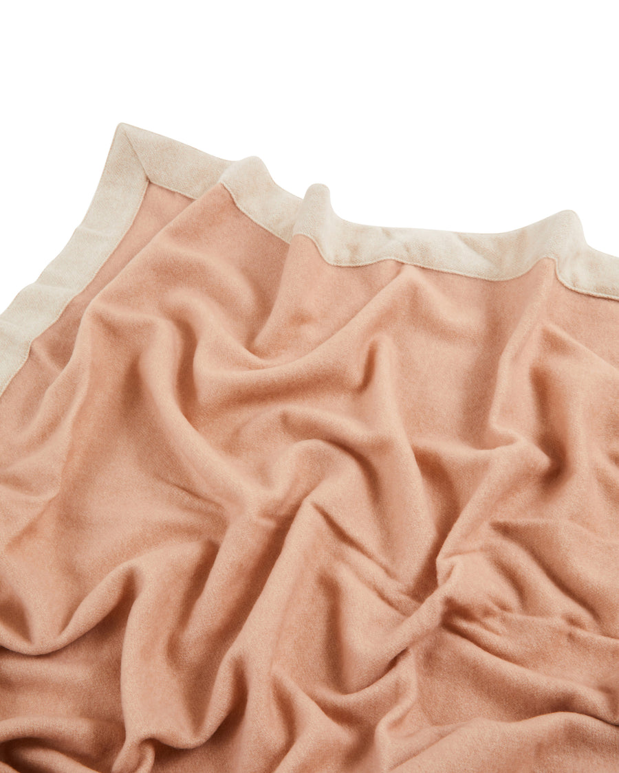 Afrodite coperta in pura lana merinos - Piazza e mezza 240x180 cm - Double 94"x70" in / Rosa (701101-013-2500)