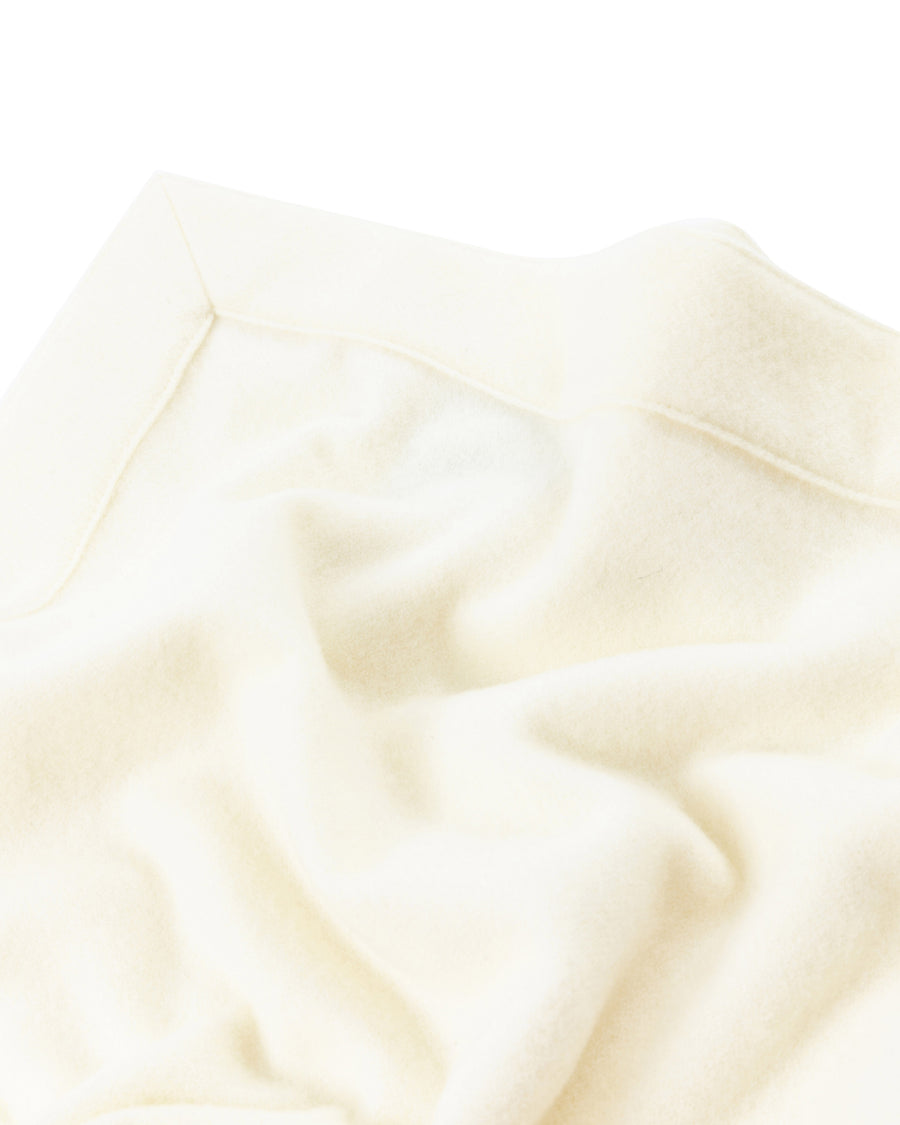 Afrodite coperta in pura lana merinos - Piazza e mezza 240x180 cm - Double 94"x70" in / Bianco (701101-013-9000)