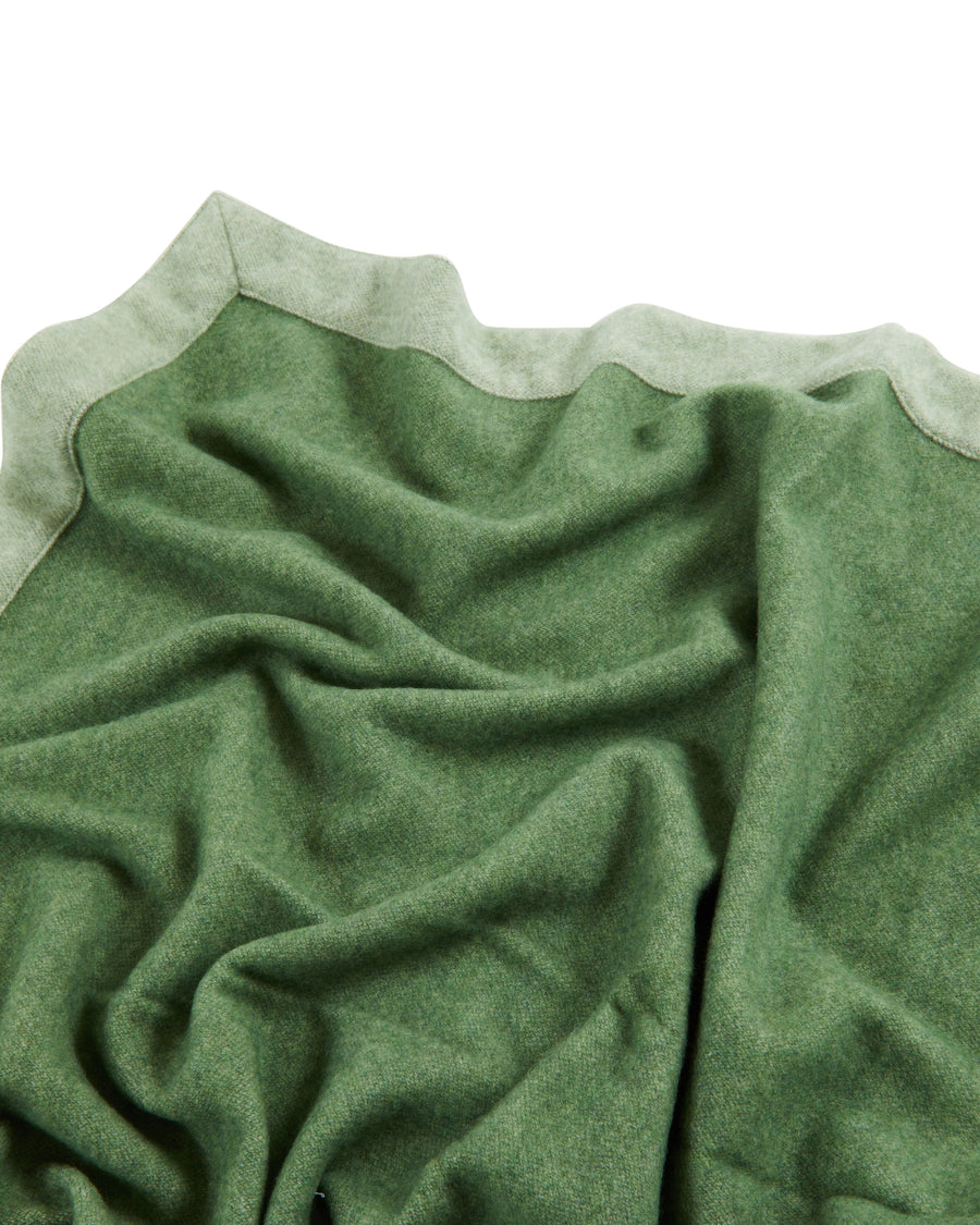 Afrodite coperta in pura lana merinos - Matrimoniale Maxi 240x300 cm - King 94"x118" in / Verde (701101-078-5200)