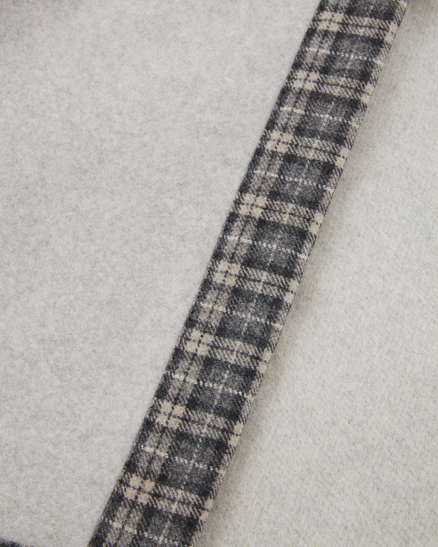 Courmayeur coperta cashmere e lana - Matrimoniale 220x250 cm - Queen 86"x98" in / Grigio (701120-059-6000)