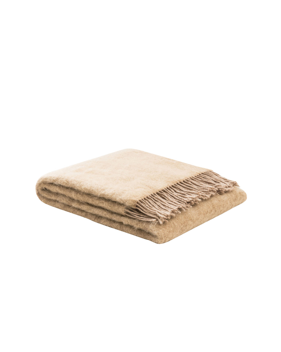 Rossi Story plaid in mohair - 130x180 cm - 51"x70" in / Beige (770223-009-0004)