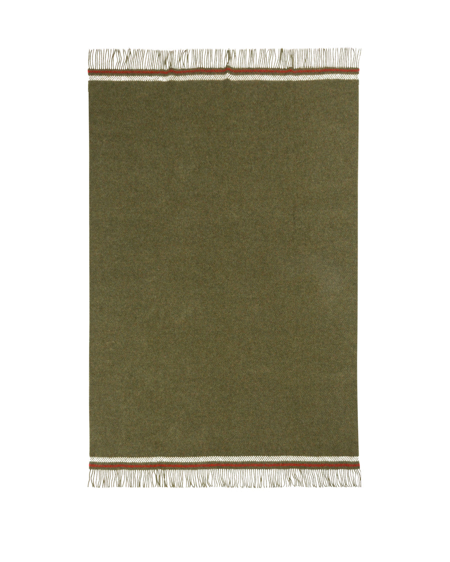 Shanti plaid in lana vergine - 130x180 cm - 51"x70" in / Verde (770224-009-9965)