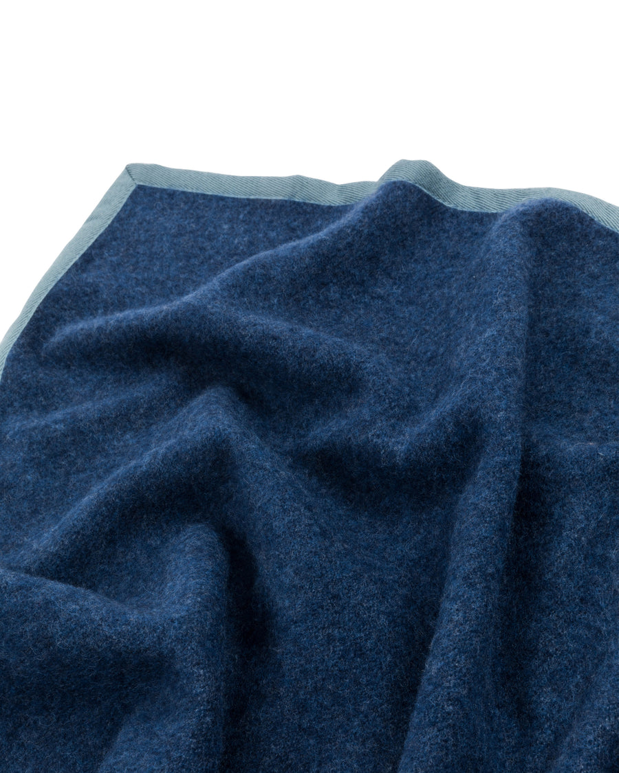 Cortina coperta in pura lana - Matrimoniale 220x250 cm - Queen 86"x98" in / Blu (770226-059-0018)
